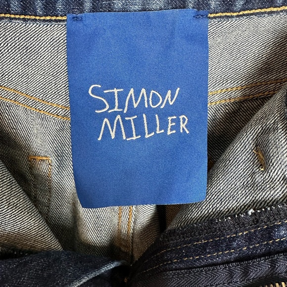 Simon Miller 70s style rainbow stitched high waist flare jeans size 28 - Picture 5 of 6